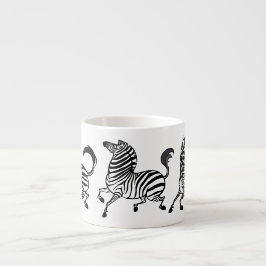 Zebra Espresso Cup Kop (Voorkant)
