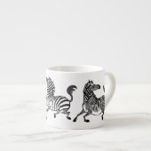 Zebra Espresso Cup Kop (Voorkant rechts)