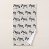 Zebra Exotic Animal Motif Beige (Serviette à main)