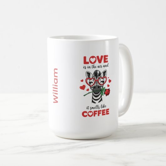 Zebra Express Your Love Mug (Devant droit)
