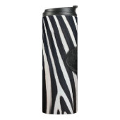 Zebra Eye Close-up Thermosbeker (Gedraaid links)
