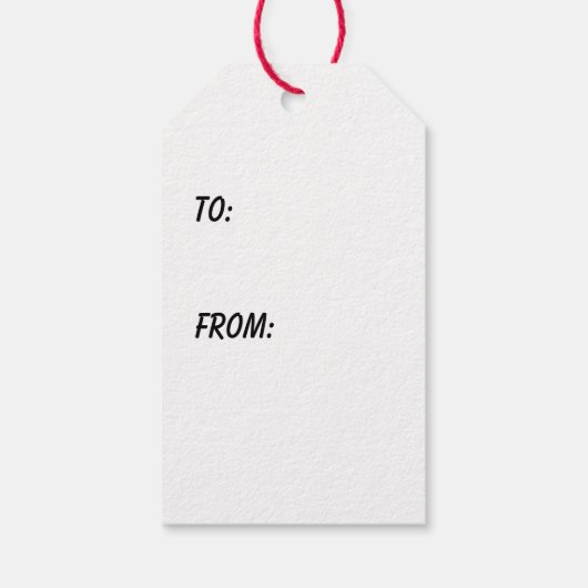 Zebra Face Cadeaulabel (Achterkant)