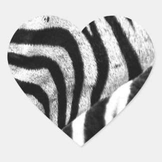 Zebra Face Hart Sticker