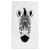 Zebra Face Klein Cadeauzakje (Voorkant)