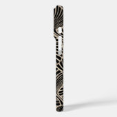 Zebra Fan Palm Hawaiian Tropical Black Case-Mate iPhone Case (Achterkant / Links)
