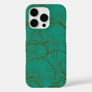 Zebra Fan Palm Hawaiian Tropical Jade Green iPhone 16 Pro Hoesje