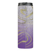 Zebra Faux Gold Thermosbeker (Achterkant)