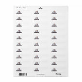ZEBRA FINCH ETIKET (Full Sheet)