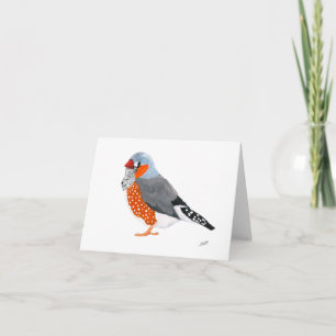 Zebra Finch Notitiekaartje