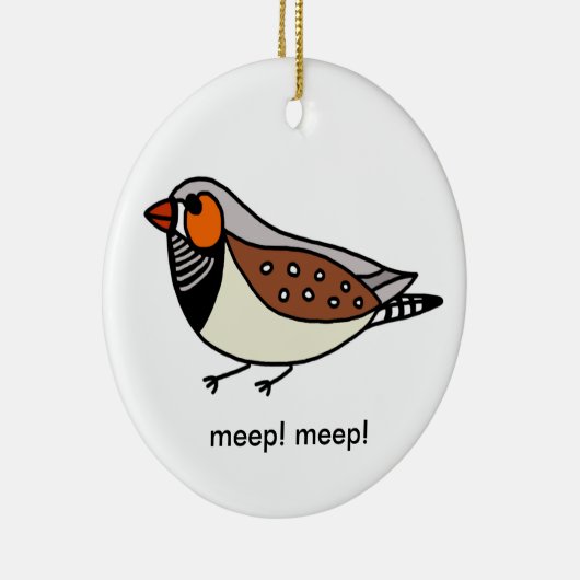 Zebra Finch Ornament (Rechts)