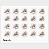Zebra Finch Vierkante Sticker (Vel)