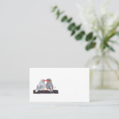 ZEBRA FINCH VISITEKAARTJE (Staand voorkant)