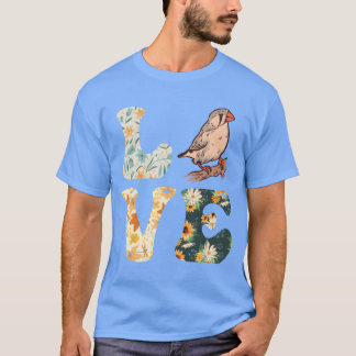 Zebra Finches LOVE Vogelliefhebbers Finches boy re T-shirt
