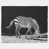 Zebra Fleece Blanket (Voorkant (Horizontaal))