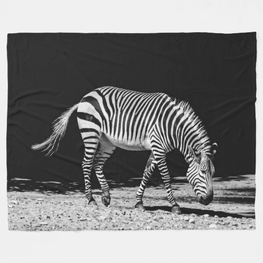 Zebra Fleece Blanket (Voorkant (Horizontaal))