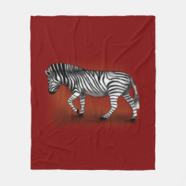 "Zebra" Fleece Deken