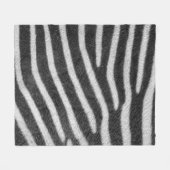 Zebra Fur Animal Pattern Fleece Deken (Voorkant (Horizontaal))