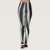Zebra Fur Animal Pattern Leggings (Achterkant)