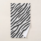 Zebra Fur Realistic Animal Print Pink Monogram Bad Handdoek (Handdoek)