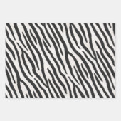 Zebra Fur Realistic Striped Wild Animal Print Inpakpapier Vel (Voorkant 2)