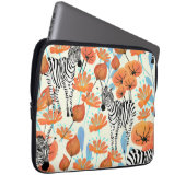 Zebra Garden Laptop Sleeve (Voorkant Rechts)