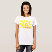 Zebra geel 2 t-shirt (Voorkant volledig)
