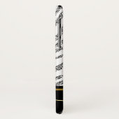 Zebra Gemonogrammeerde Waterverf Case-Mate iPhone Case (Achterkant/links)