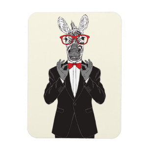 Zebra Gentleman Magneet