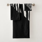 Zebra gestreept multi-patroon bad handdoek (Insitu)