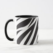 Zebra gestreepte Mok voor patroonkoffie (Links)
