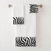 Zebra gestripte handdoeken (Insitu)