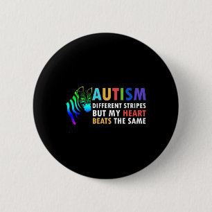 Zebra Gezegde Inspirerend Autisme Ronde Button 5,7 Cm