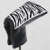 Zebra Golf Putter Head Hoesje Golfheadcover (3/4 voorkant)