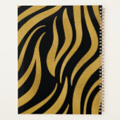 Zebra gouden nieuwjaar planner (Achterkant)
