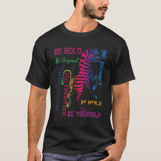 Zebra grafische objecten zijn vet en je bent zelf  t-shirt