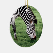 Zebra Grazing Keramisch Ornament (Rechts)