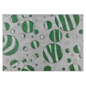 Zebra Green and White Polka Dot Snijplank (Voorkant)