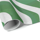 Zebra Groen en wit afdrukken Cadeaupapier (Rol Hoek)
