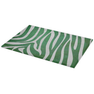 Zebra Groen en wit afdrukken Snijplank