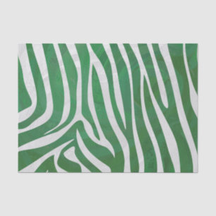 Zebra Groen en wit afdrukken Tissuepapier