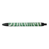 Zebra Groen en wit afdrukken Zwarte Inkt Pen (Voorkant)