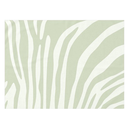 Zebra, groene en witte afdruk tafelkleed (Voorkant (Horizontaal))