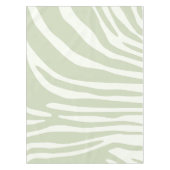 Zebra, groene en witte afdruk tafelkleed (Voorkant)
