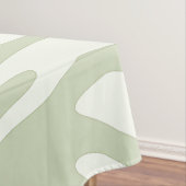 Zebra, groene en witte afdruk tafelkleed (Voorbeeld)