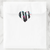 Zebra Hart Sticker (Tas)
