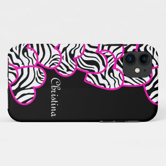 Zebra harten iPhone 5 Hoesje (Achterkant (horizontaal))