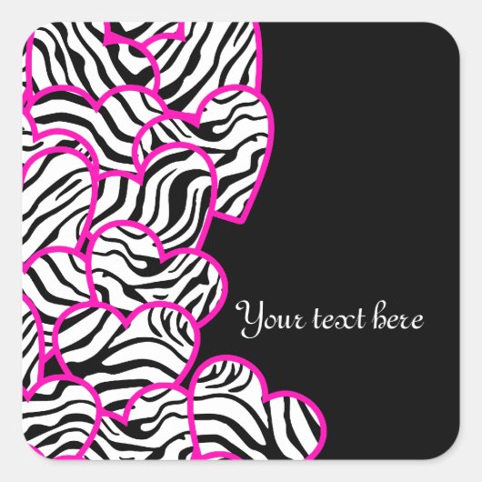 Zebra harten sticker (Voorkant)
