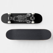 Zebra Head Black Skateboard (Horizontaal)
