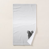 Zebra Head sur Silver (Serviette à main)