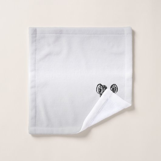 Zebra Head sur Silver (Gant de toilette)